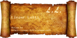 Linzer Lotti névjegykártya